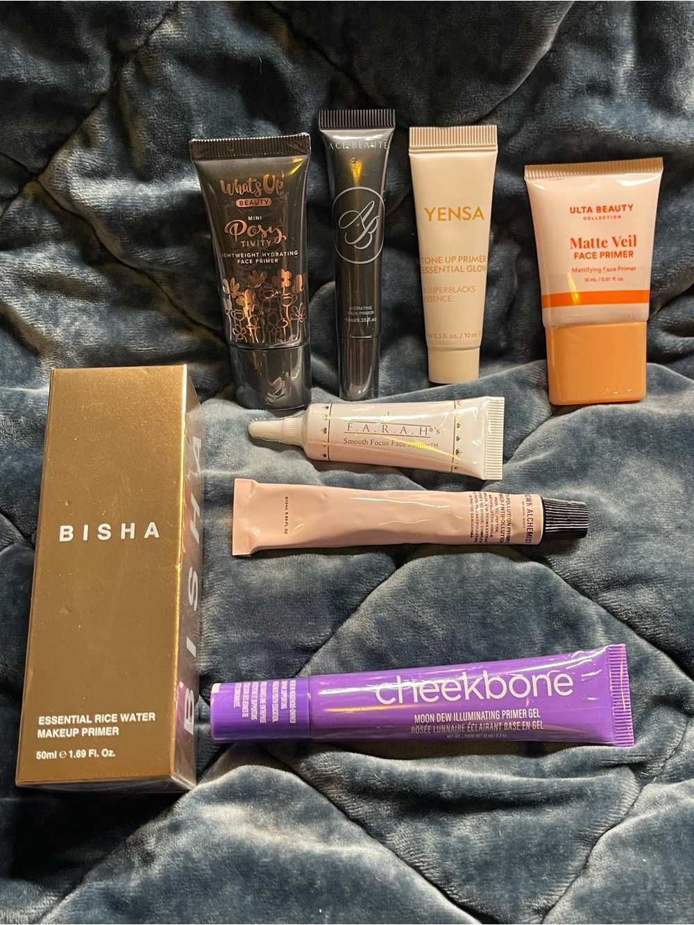 New Luxury Face Primer Bundle Lot: Cheekbone Bisha Yensa Grown Alchemist Ace 8pc